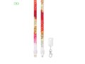 Custom-made 2-in-1 sublimation lanyard with integrated charging cable – fully personalized design