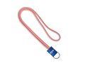 Custom-made polyester lanyard in 2 colors with PVC badge holder – fully custom design