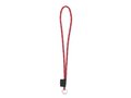 Custom-made polyester lanyard with two-color cord and full-color or woven label – fully custom design 2