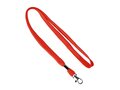 Custom-made round polyester lanyard with metal clamp – fully custom design