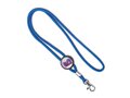 Custom-made polyester lanyard with slider and doming – fully custom design