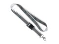 Custom-made polyester lanyard with reflective coating – fully custom design