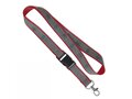 Custom-made polyester lanyard with reflective coating – fully custom design 1