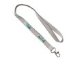 Custom-made polyester lanyard with metallic foil print – fully custom design