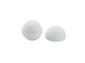 Lip balm in golf ball shape