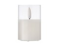 LED wax candle in glass holder - S 2