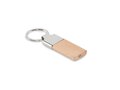 Key ring with rubber wood