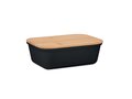 Lunch box with bamboo lid