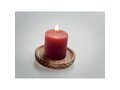 Candle on round wooden base 5