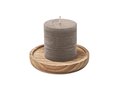 Candle on round wooden base 8