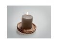 Candle on round wooden base 9