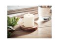 Candle on round wooden base 13