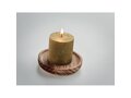 Candle on round wooden base 7