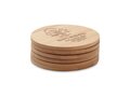 Set of 6 bamboo coasters 4