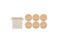 Set of 6 bamboo coasters 3