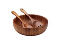 Salad bowl set with utensils