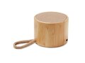 Round bamboo wireless speaker