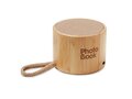 Round bamboo wireless speaker 2