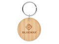 Round bamboo key ring 3