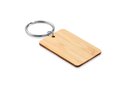 Rectangular bamboo key ring