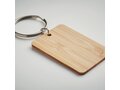 Rectangular bamboo key ring 2