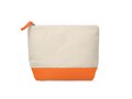 Bicolour cotton cosmetic bag 15