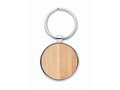 Round key ring metal bamboo 5