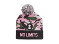 Custom-made RPET Jacquard beanie with pompom – fully custom design