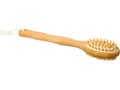 Orion 2-function bamboo shower brush and massager