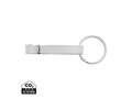 RCS recycled zinc alloy bottle opener keychain