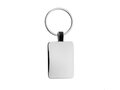 RCS recycled zinc alloy rectangle keyring