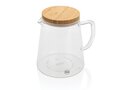 Ukiyo borosilicate glass carafe with bamboo lid 1.2L