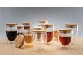 Double wall borosilicate glass with bamboo lid 250ml 2pc set 13