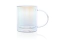 Deluxe double wall electroplated glass mug 2