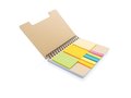 A5 Kraft spiral notebook with sticky notes 2