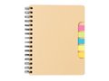 A5 Kraft spiral notebook with sticky notes 4