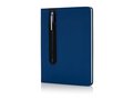 Standard hardcover PU A5 notebook with stylus pen