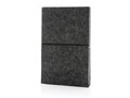 GRS certified recycled felt A5 softcover notebook