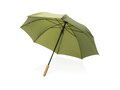 23" Impact AWARE™ RPET auto open bamboo umbrella 3