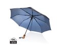 Kaycey 21" AWARE™ RPET Acacia wood mini auto open umbrella 19