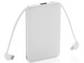 Pocket Powerbank with integrated cables - 5000 mAh