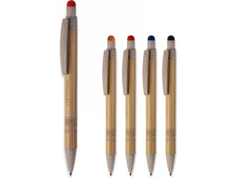 Ball pen bamboo and wheatstraw with stylus