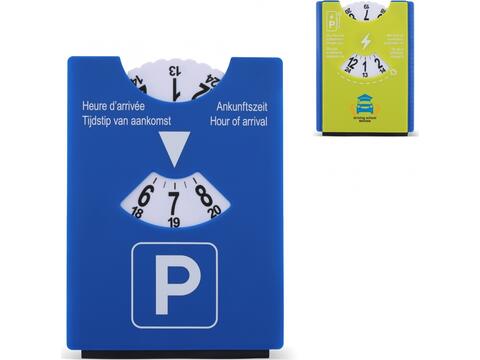 Parking disc ice scraper blue - green