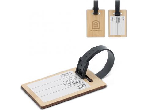 Luggage tag bamboo