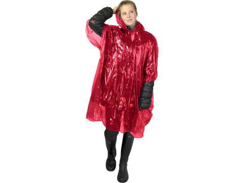 Ziva disposable rain poncho with pouch