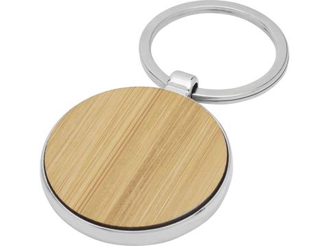 Nino bamboo round keychain