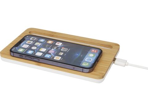 Medake 10W bamboo desktop wireless charger