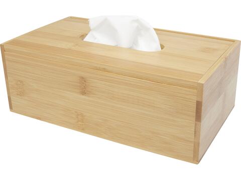 Inan bamboo tissue box holder