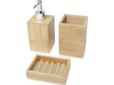 Hedon 3-piece bamboo bathroom set