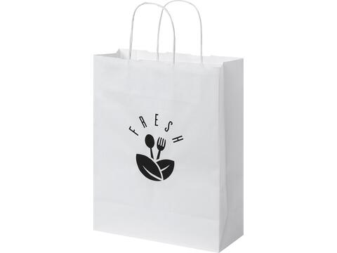 Kraft 80 g/m2 paper bag with twisted handles - medium